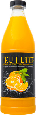 Сок Fruit Life Juice апельсиновый прямого отжима, 900мл