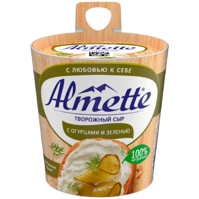 Сыр творожный Almette С огурцами и зеленью 60%, 150г