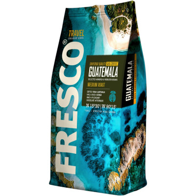 Кофе Fresco Guatemala натуральный жареный в зёрнах, 900г