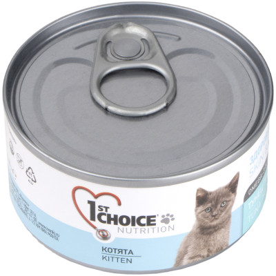 Корм 1st Сhoice Nutrition Тунец Премиум с курицей для котят, 85г