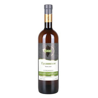 Вино Лази Грузинское белое сухое 12%, 750мл
