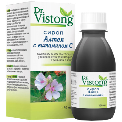Сироп Dr Vistong алтея с витамином С, 150мл