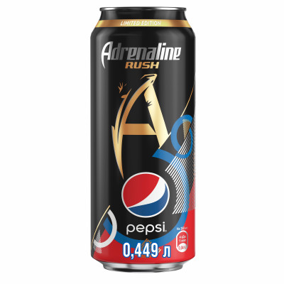 Энергетический напиток Adrenaline Rush Х Pepsi Energy, 449мл