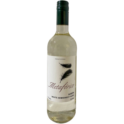 Вино Metaforico Airen белое полусладкое 11%, 750мл