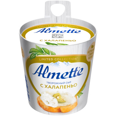 Сыр творожный Almette С халапеньо 60%, 150г