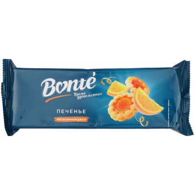 Печенье апельсиновый джем сдобное Bonte, 100г