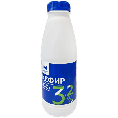 Кефир 3.2% Молочный знак, 430мл