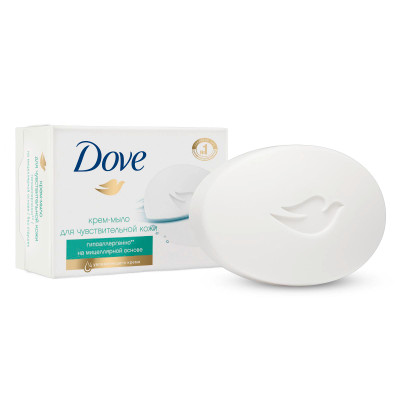 Крем-мыло Dove гипоаллергенное для чувствительной кожи, 100г