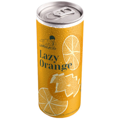 Напиток газированный Апельсиновый безалкогольный сокосодержащий, 330мл