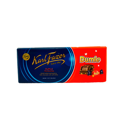Шоколад молочный Fazer Karl Fazer с кусочками ириса Dumle, 200г