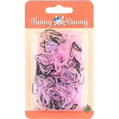 Резинки для волос Funny Bunny rubber mix XFB1-16, 80шт