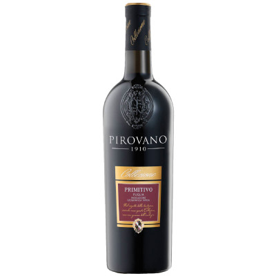 Вино Pirovano Collezione Primitivo Puglia красное полусухое 13%, 750мл