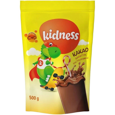 Какао Kidness растворимый с витаминами, 500г
