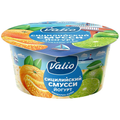 Йогурт Viola Clean Label Сицилийский смусси с мандарином и лаймом 2.6-3.4%, 140г