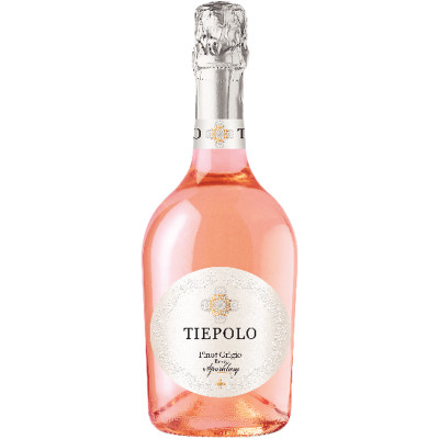 Вино игристое Tiepolo Pinot Grigio Rosé розовое брют, 750мл