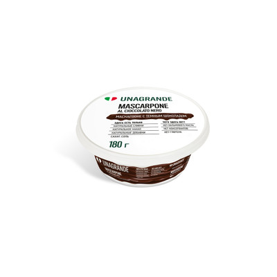 Сыр Unagrande Маскарпоне с шоколадом 50%, 180г
