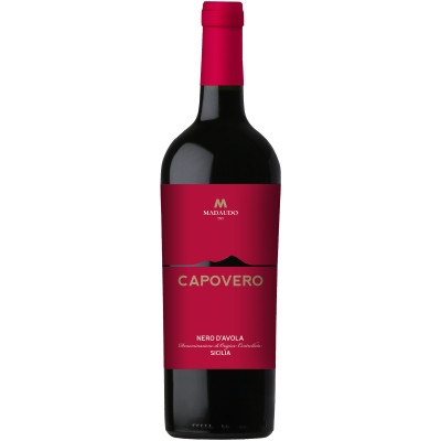 Вино сортовое ординарное Capovero Nero d'Avola сухое красное 0,75 1/6