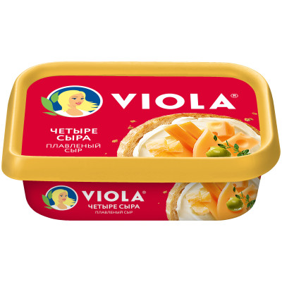 Сыр Viola Четыре сыра плавленый 50%, 200г