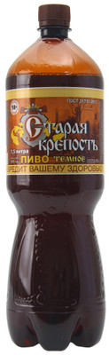 Пиво Старая Крепость тёмное 4.4%, 1.5л