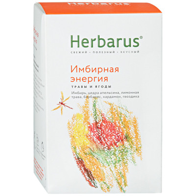 Чай Herbarus Имбирная энергия травяной, 50г