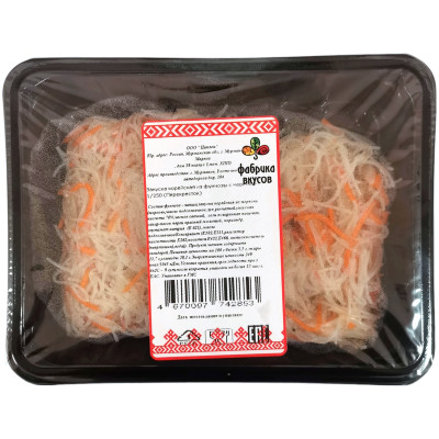 Салат Фабрика Вкусов корейская из фунчозы с морковью, 250г