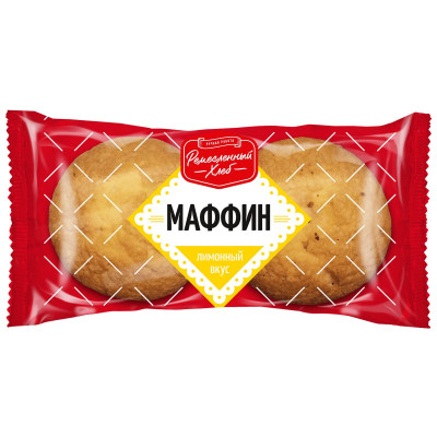 Маффин Ремесленный хлеб с лимонным вкусом, 90г