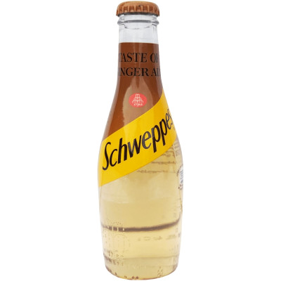 Напиток газированный Schweppes Ginger Ale со вкусом имбиря безалкогольный, 250мл