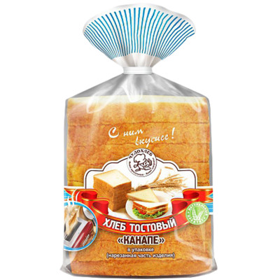 Хлеб Чудохлеб Канапе тостовый в нарезке, 300г