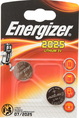 Батарейки Energizer Miniatures Lithium CR2025 FSB2, 2шт