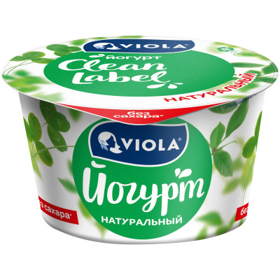 Йогурт Viola Clean Label Классический 3.4%, 180г