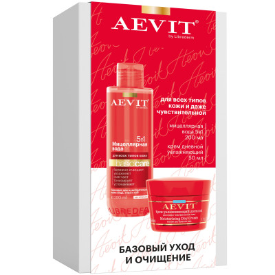 Подарочный набор Aevit by Librederm Базовый уход и очищение для лица