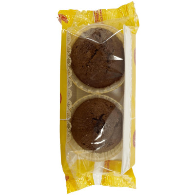 Кекс Самарский БКК Шоколадный с вишнёвыми цукатами 2шт, 80г