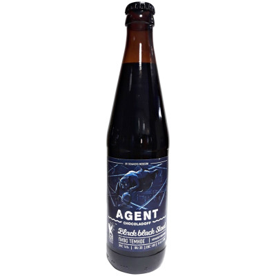 Пиво Очаково Agent Chocoladoff Stout тёмное нефильтрованное пастеризованное 5.9%, 450мл