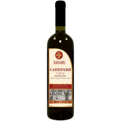 Вино Gavari Саперави красное сухое, 750мл
