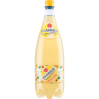 Напиток Калинов Лимонад Классический Крем-сода сильногазированный, 1.5л