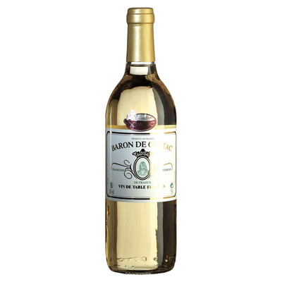 Вино Baron de Costac VDT белое полусладкое 11%, 750мл