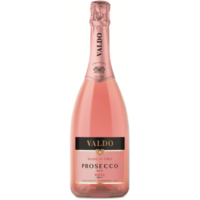 Вино игристое Valdo Marca Oro Rose Brut Prosecco DOC розовое брют розовое, 750мл