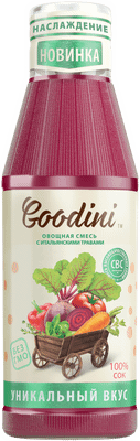Сок Goodini овощная смесь с итальянскими травами , 750мл