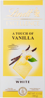 Шоколад белый Lindt Excellence с ванилью, 100г