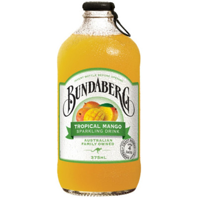 Напиток безалкогольный Bundaberg Tropical Mango газированный, 375мл
