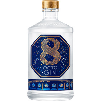 Джин Octo Gin 40%, 500мл