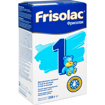 Смесь Friso Frisolac 1 молочная с 0 до 6 месяцев, 350г