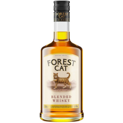 Виски Forest Cat купажированный 40%, 500мл