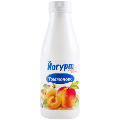Йогурт Томмолоко персик-абрикос 2%, 450мл