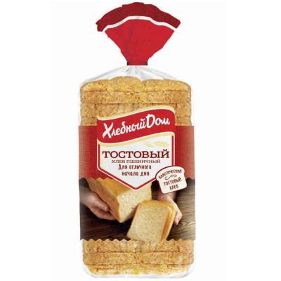 Хлеб Родной Хлеб Тостерный к завтраку пшеничный, 500г