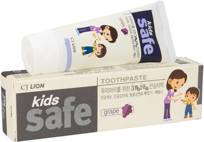 Зубная паста детская CJ Lion Safe Kids виноград 3-12 лет, 90г