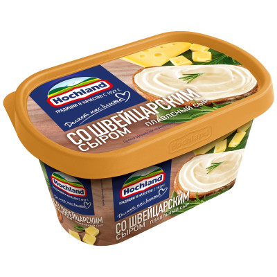 Сыр плавленый Hochland Сырная классика со швейцарским сыром 50%, 400г