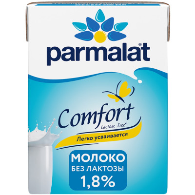 Молоко Parmalat питьевое безлактозное ультрапастеризованное 1.8%, 200мл