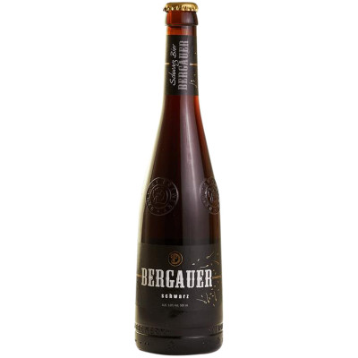 Пиво Bergauer Шварц тёмное фильтрованное 5%, 500мл