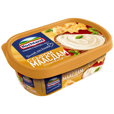 Сыр плавленый Hochland Сырная классика с сыром Маасдам 50%, 200г
